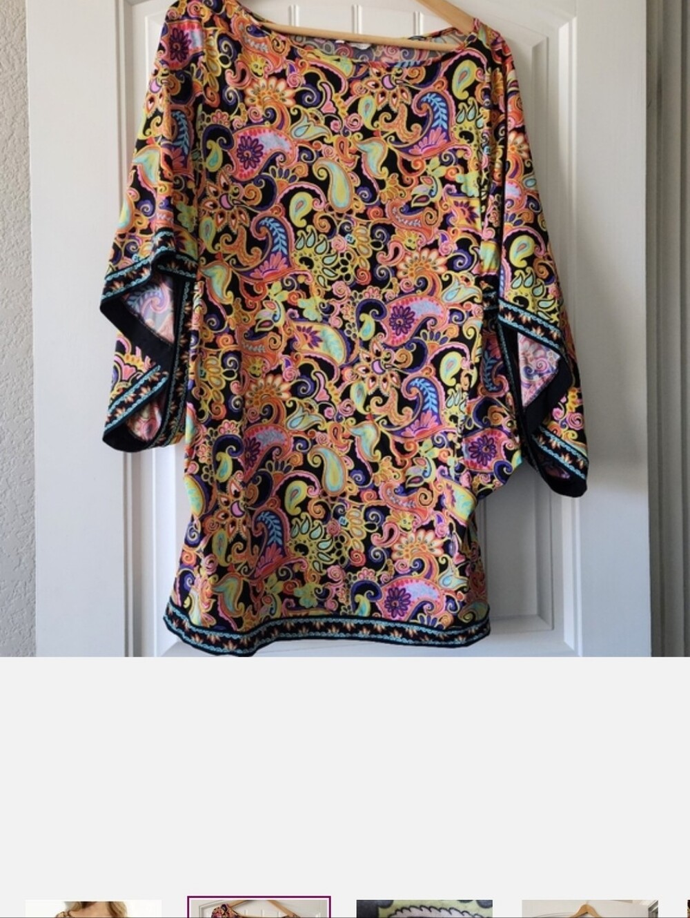 Trina Turk Botanical Paisley Swim Coverup MEDIUM. Super Cute, Coverup Dress.